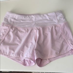 Light pink lululemon shorts